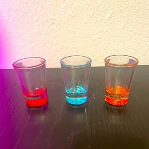 Set of 3 Glass Shot Glasses